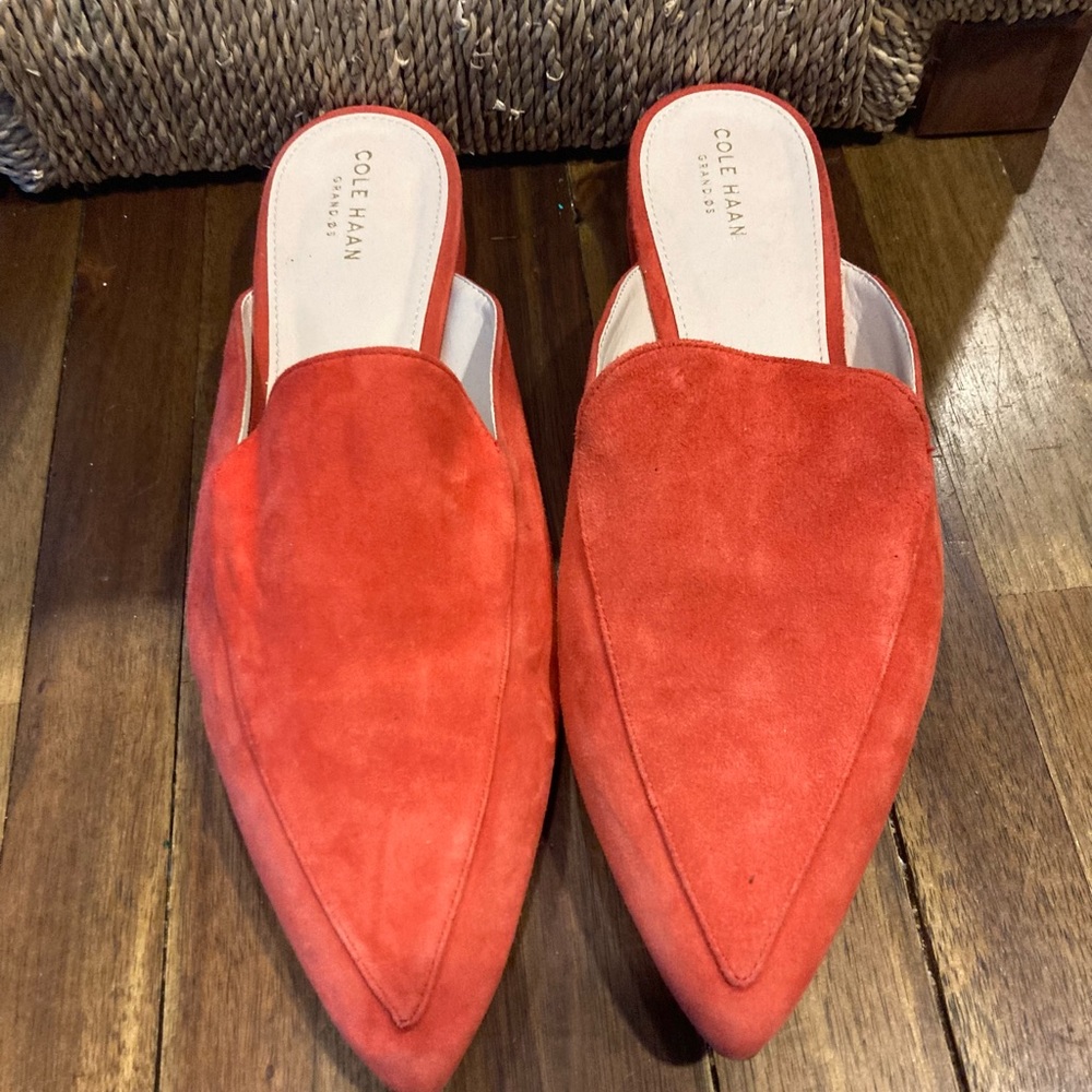 Cole Haan Slip-on Orange Mules